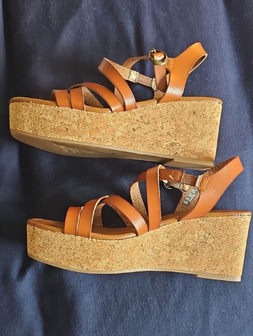 Blowfish Malibu Cognac Strappy Women's Sandals - Picture 3 of 8